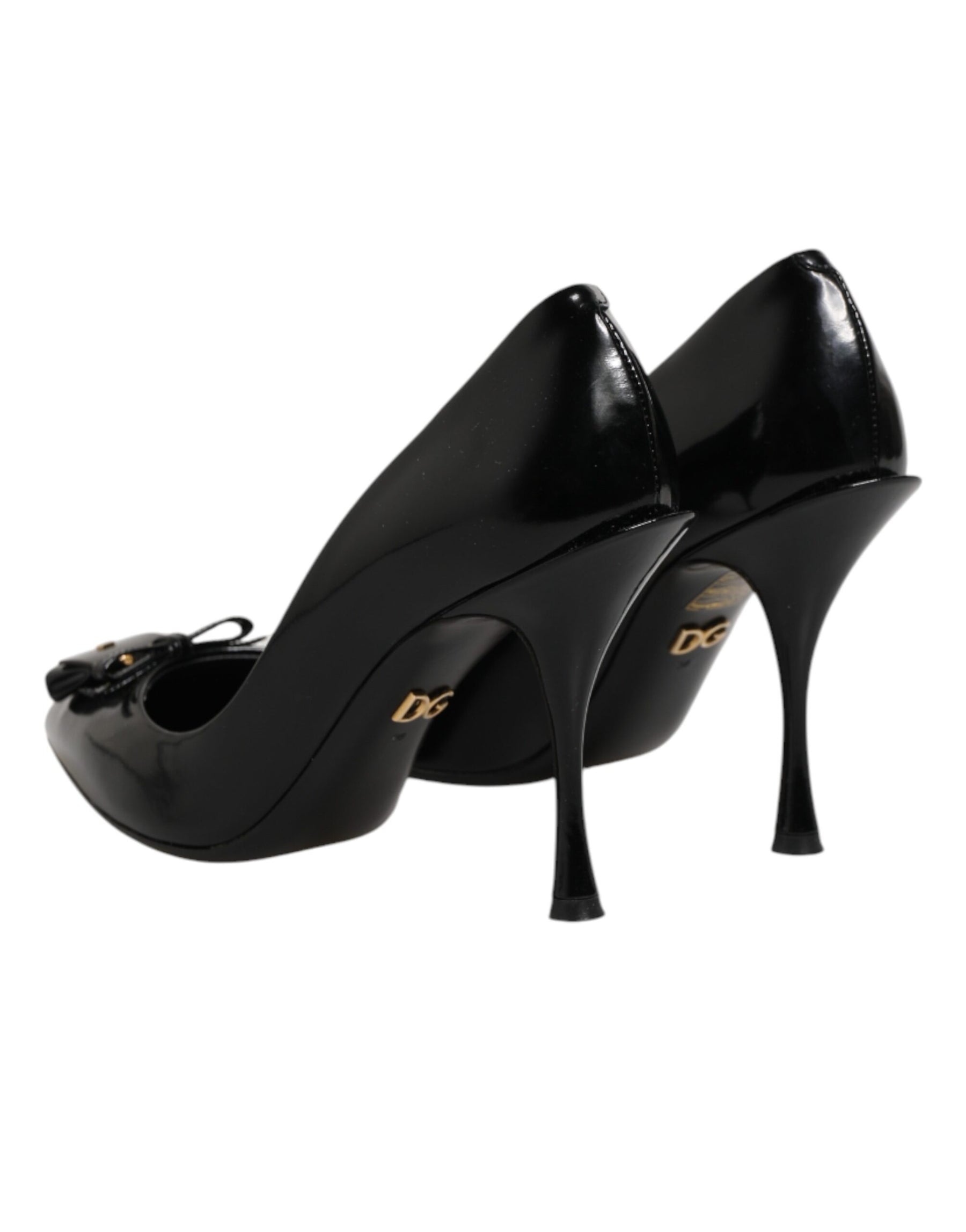 Dolce & Gabbana Black Bag Embellished Heels Pumps Shoes | Regal Royce