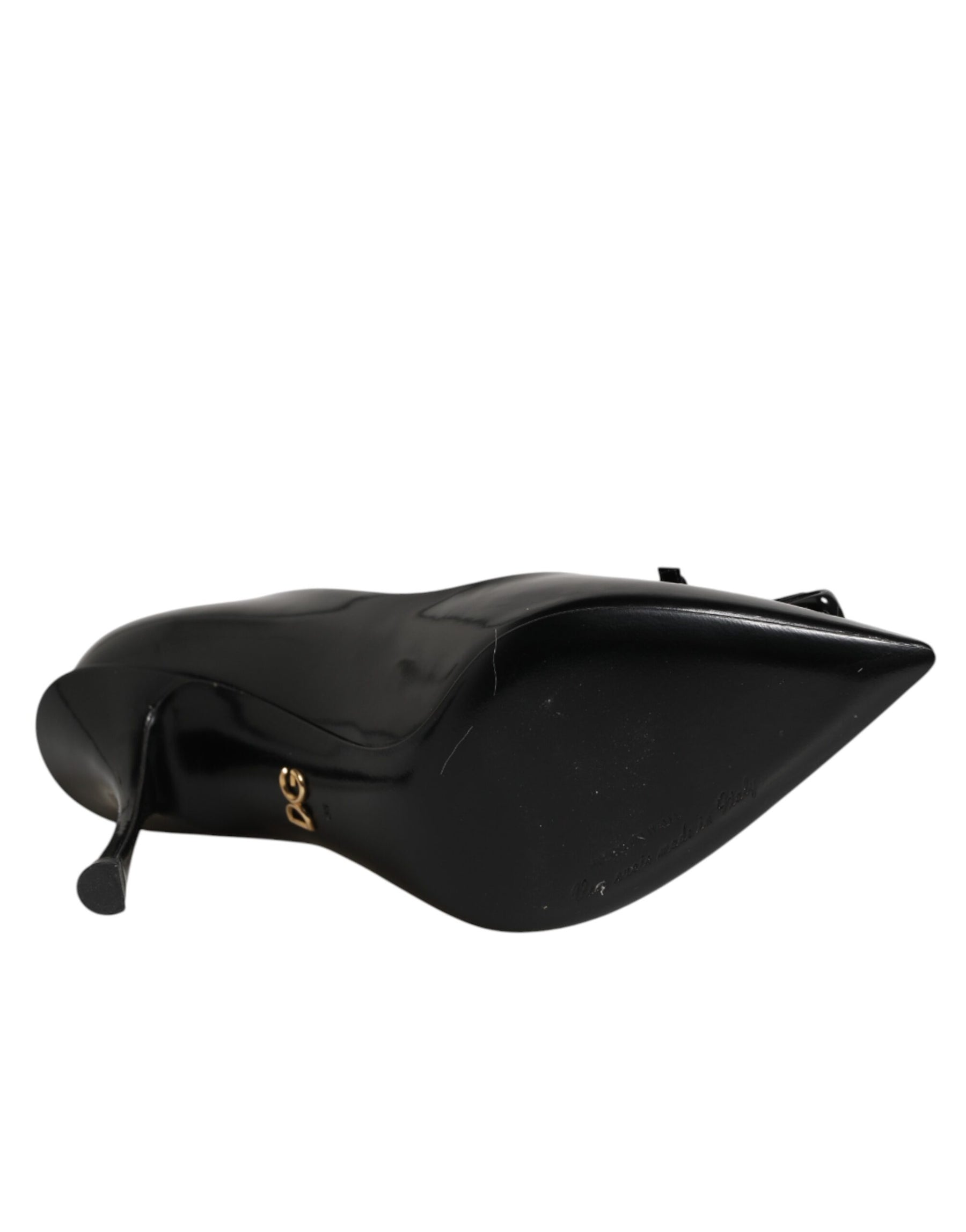 Dolce & Gabbana Black Bag Embellished Heels Pumps Shoes | Regal Royce