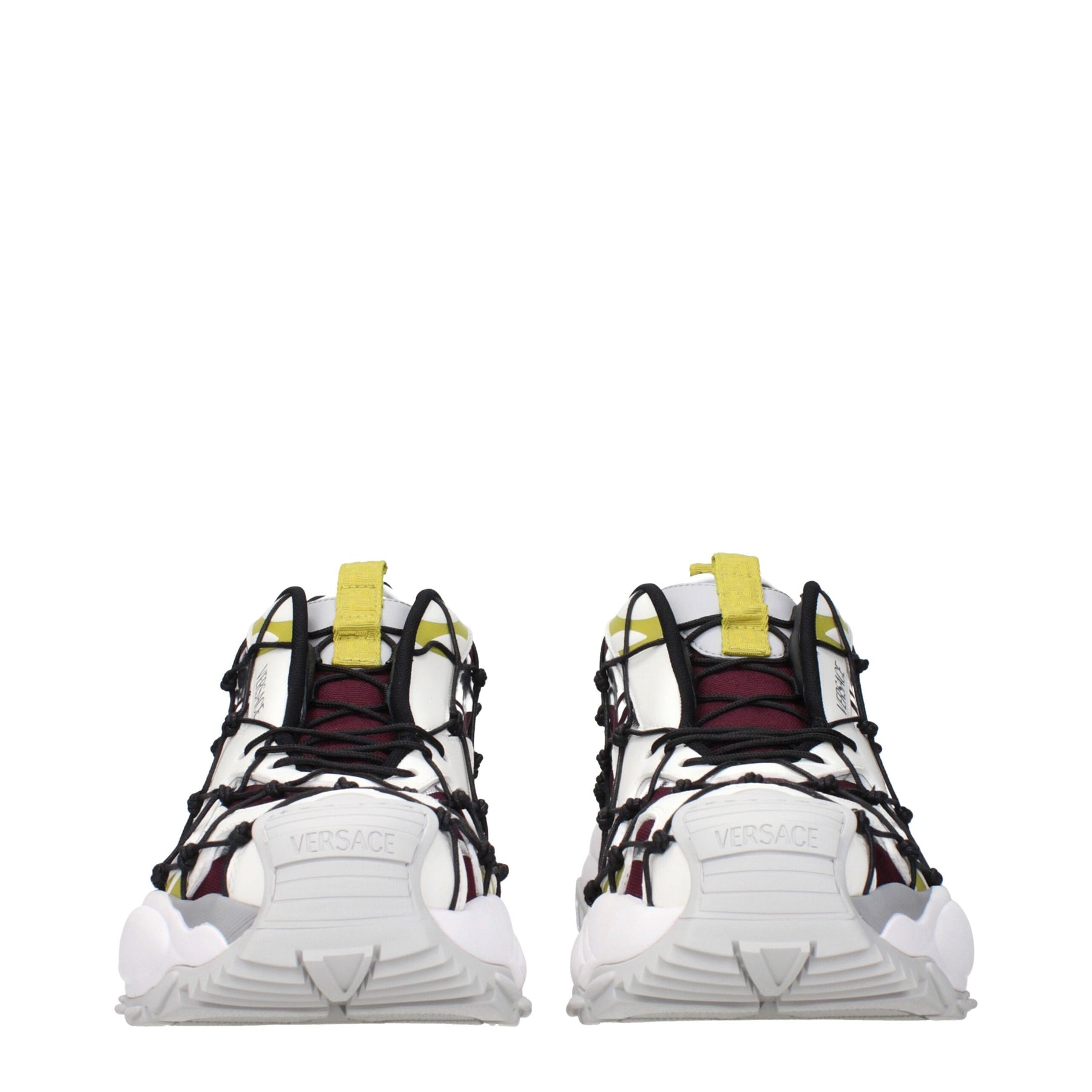 Versace Red Fabric Athletic Sneakers | Regal Royce