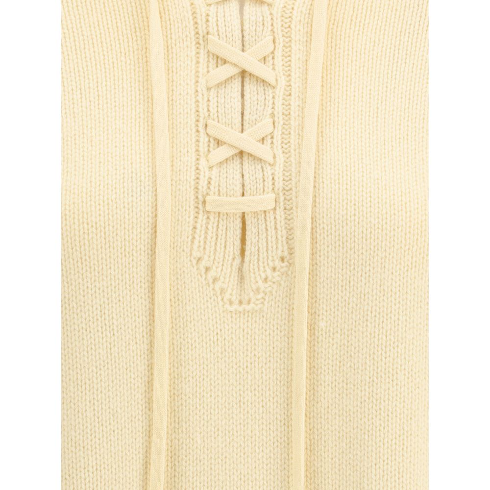 Ermanno Scervino Cream Cashmere Cashmere Sweater