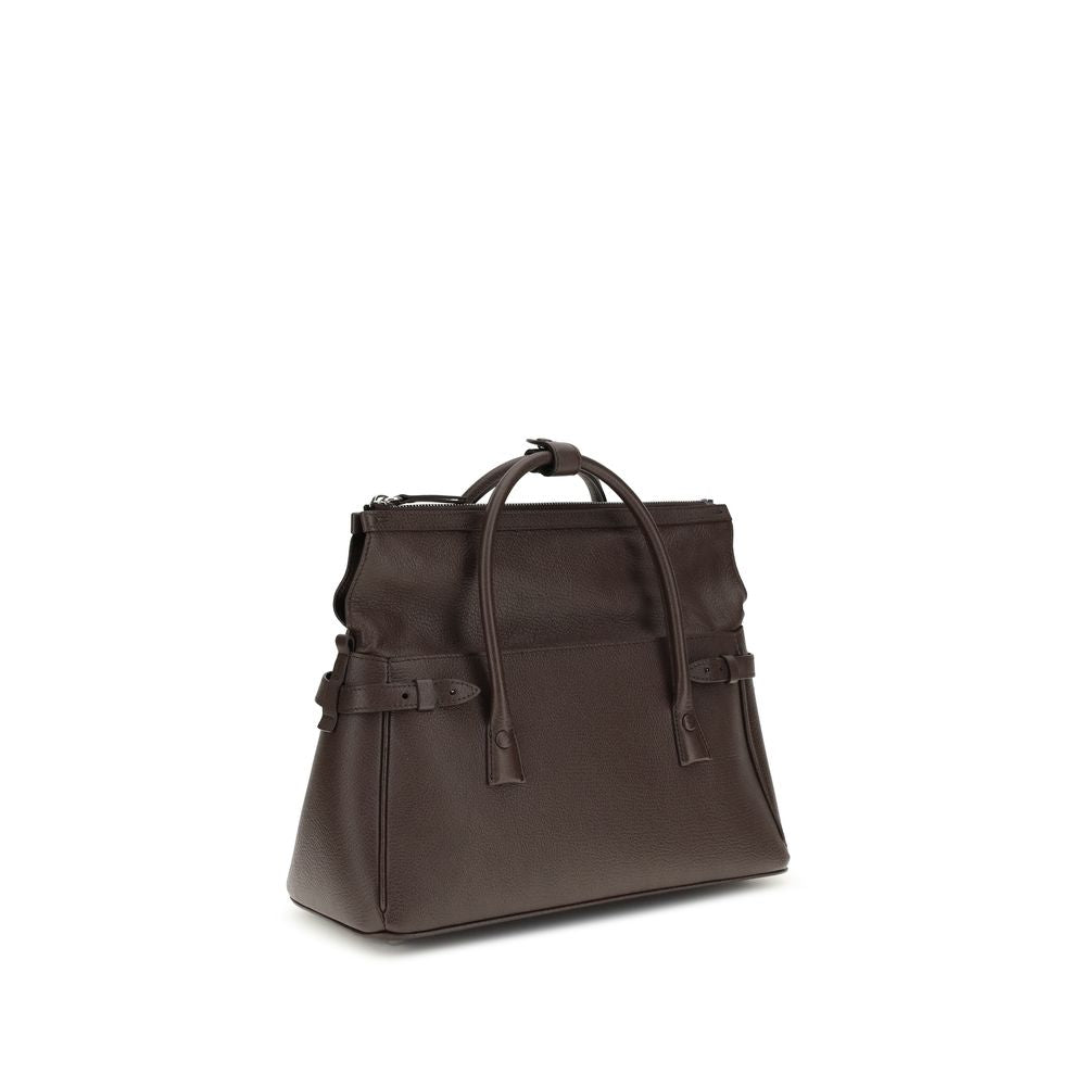 Margiela Brown Calf Leather Bos Taurus Handbag