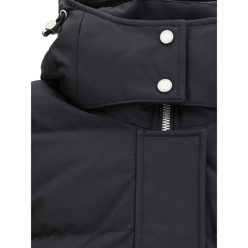 Moose Knuckles Black Recycled Polyester Coat