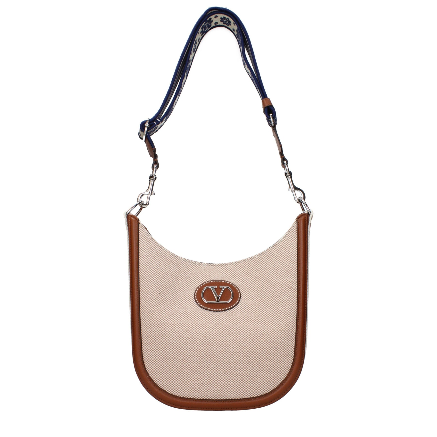 Valentino Garavani Beige Fabric Crossbody Bag | Regal Royce