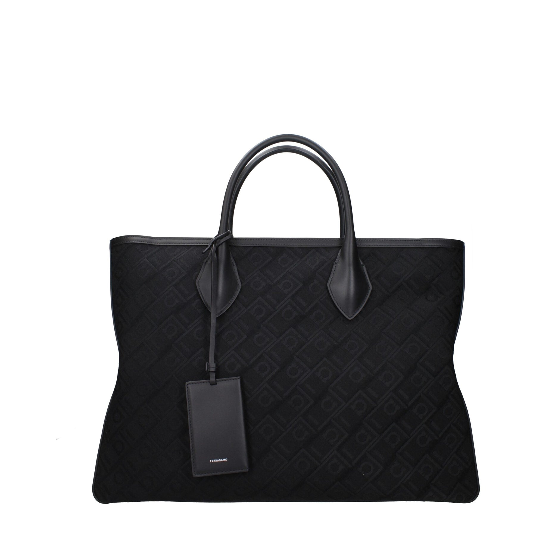 Salvatore Ferragamo Black Fabric Handbag | Regal Royce