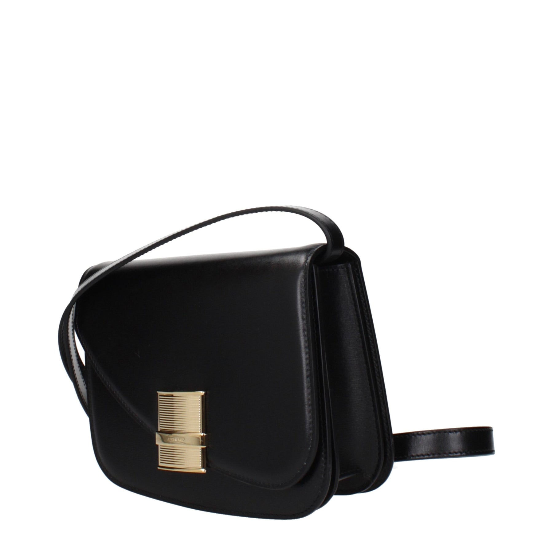 Salvatore Ferragamo Black Leather Crossbody Bag | Regal Royce