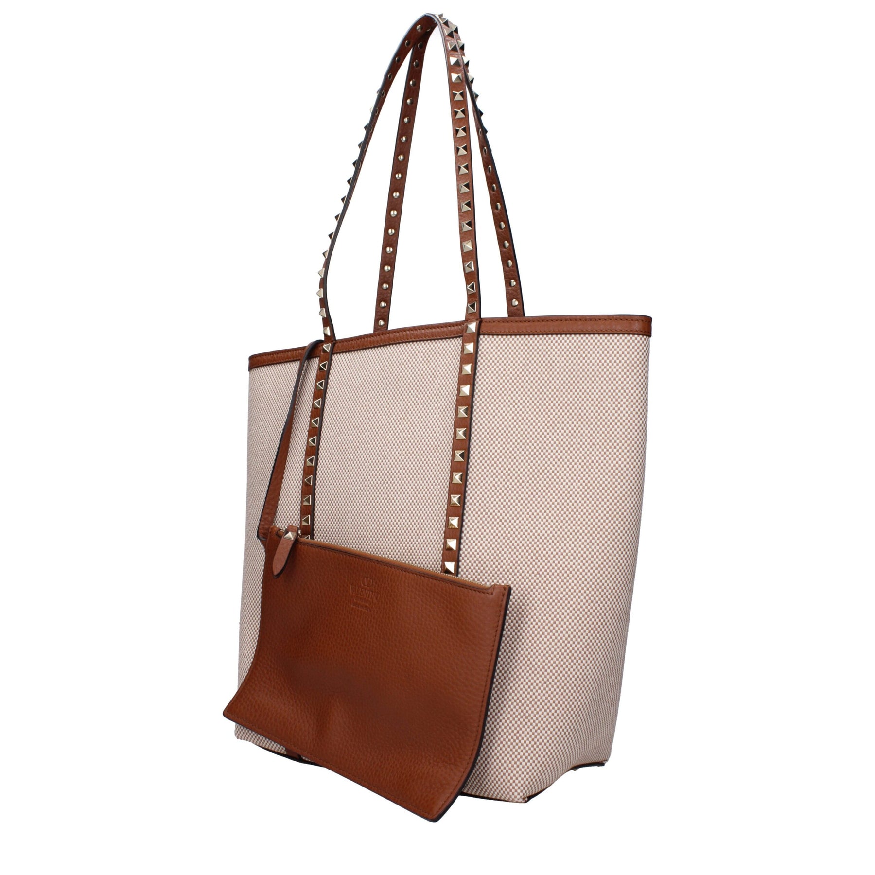 Valentino Garavani Beige Fabric Shoulder Bag | Regal Royce