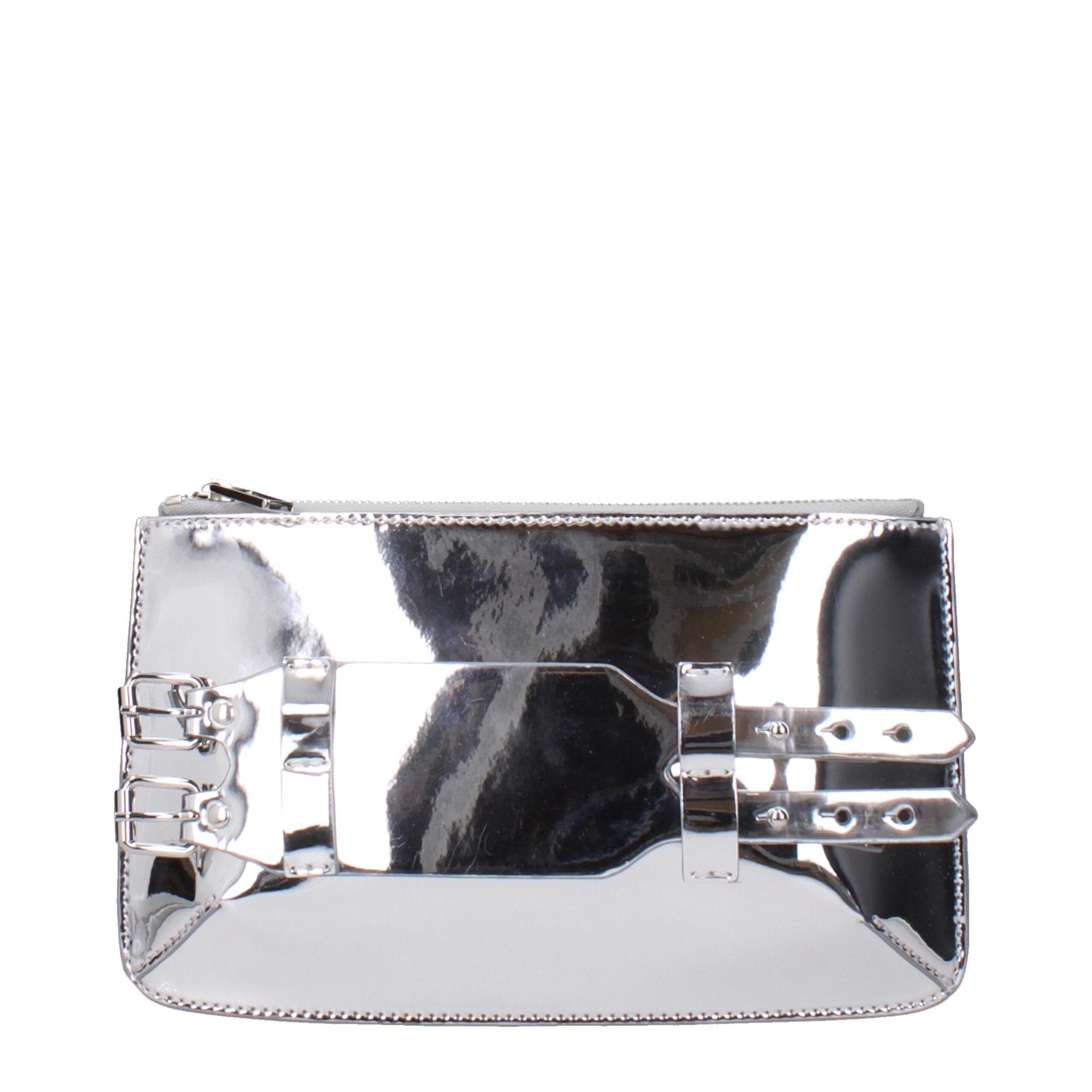 Maison Margiela Gray Leather Clutch Bag | Regal Royce