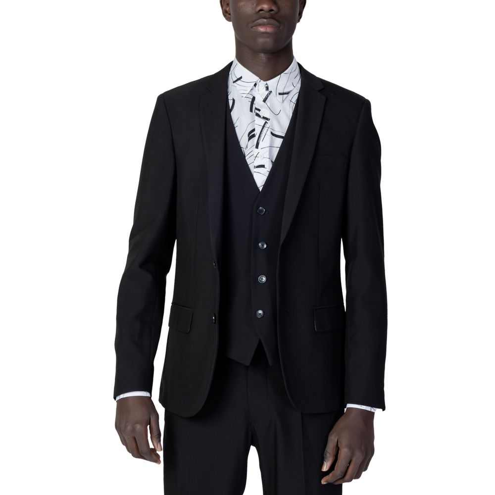 Antony Morato Black Polyester Blazer