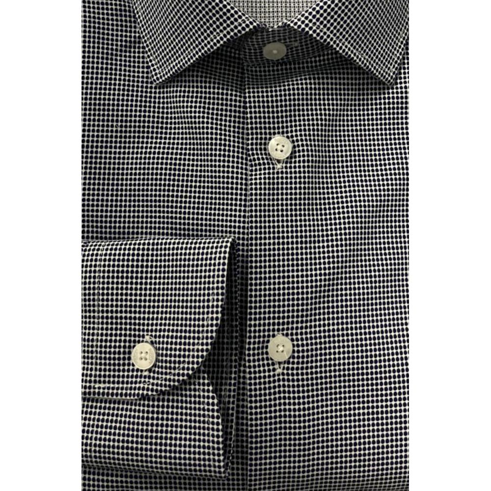 Baldinini Trend Blue Cotton Men Shirt | Regal Royce