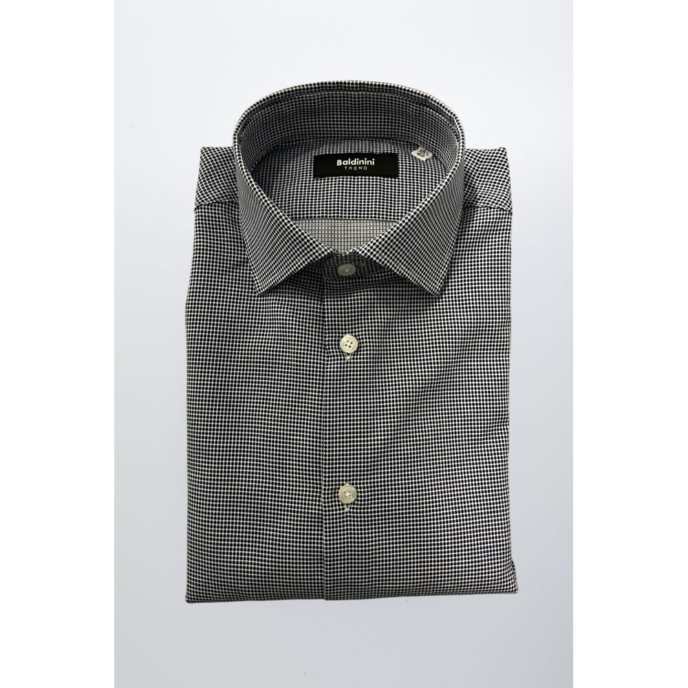 Baldinini Trend Blue Cotton Men Shirt | Regal Royce