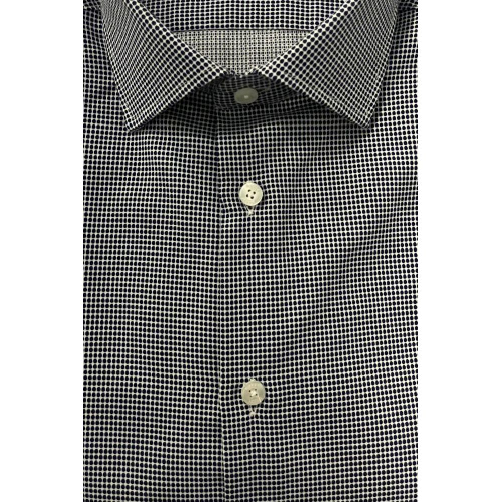 Baldinini Trend Blue Cotton Men Shirt | Regal Royce