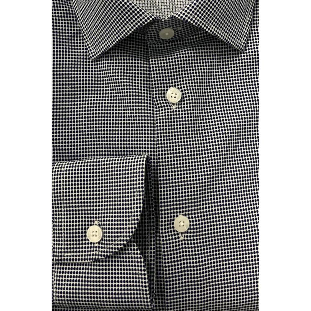 Baldinini Trend Blue Cotton Men Shirt | Regal Royce