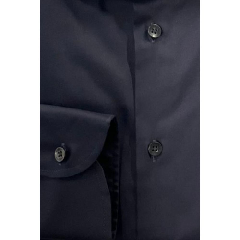 Baldinini Trend Black Cotton Men's Shirt | Regal Royce