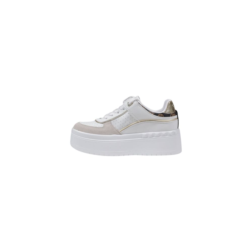Guess White Polyethylene Platform Pumps | Regal Royce