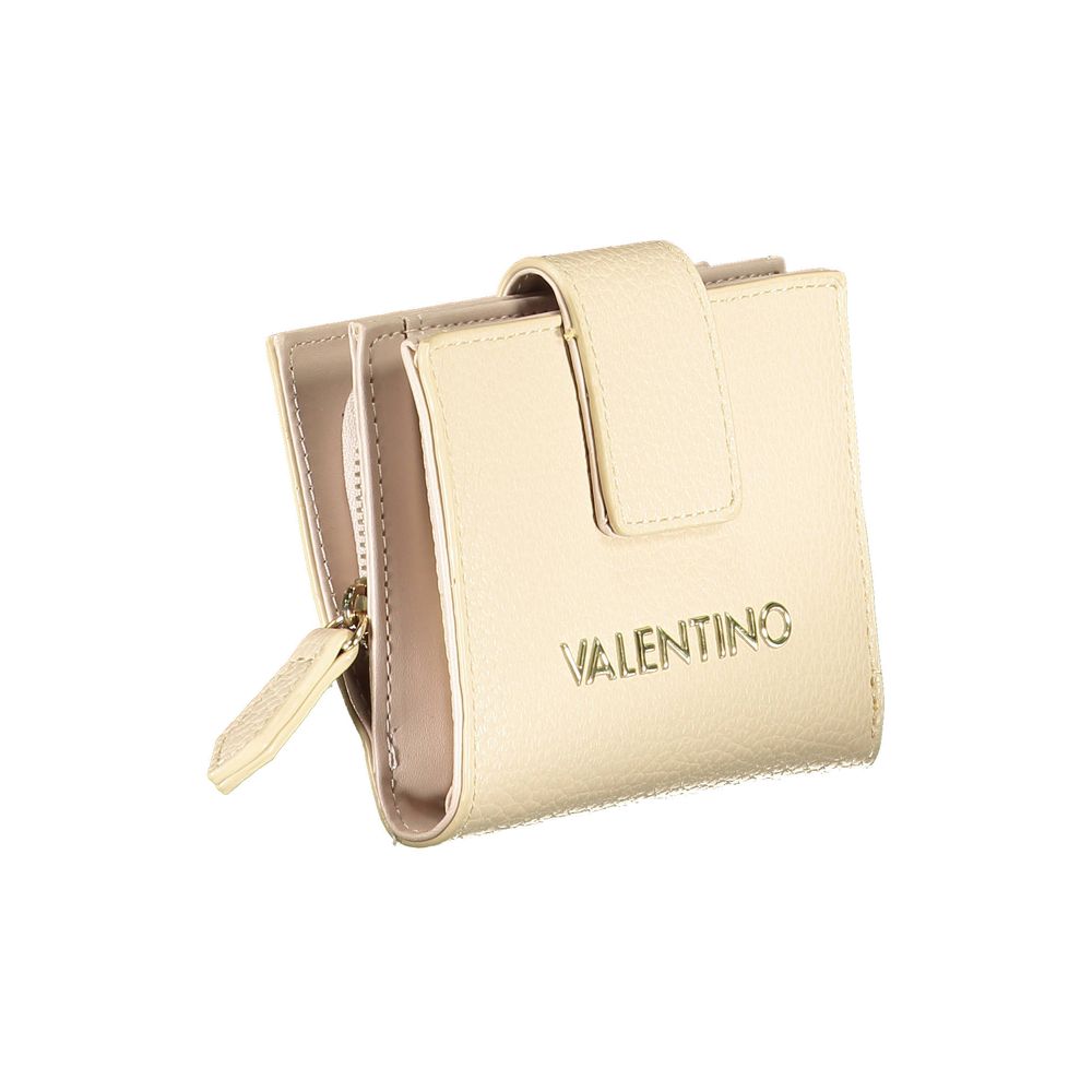 Mario Valentino Beige Polyurethane Women Wallet | Regal Royce