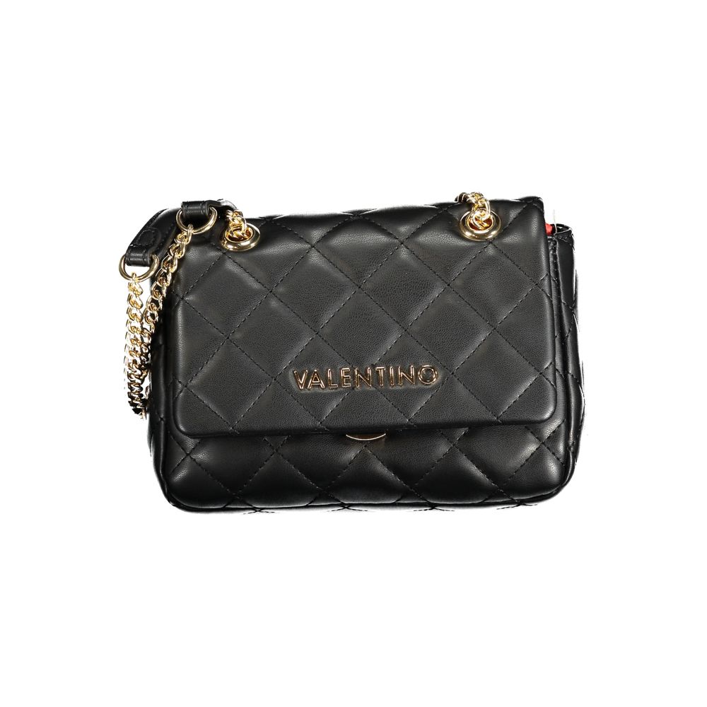 Mario Valentino Black Polyurethane Women Shoulder Bag | Regal Royce