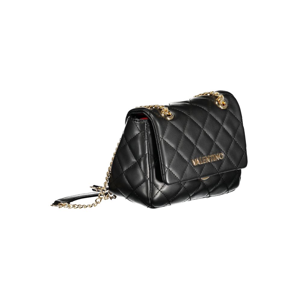 Mario Valentino Black Polyurethane Women Shoulder Bag | Regal Royce
