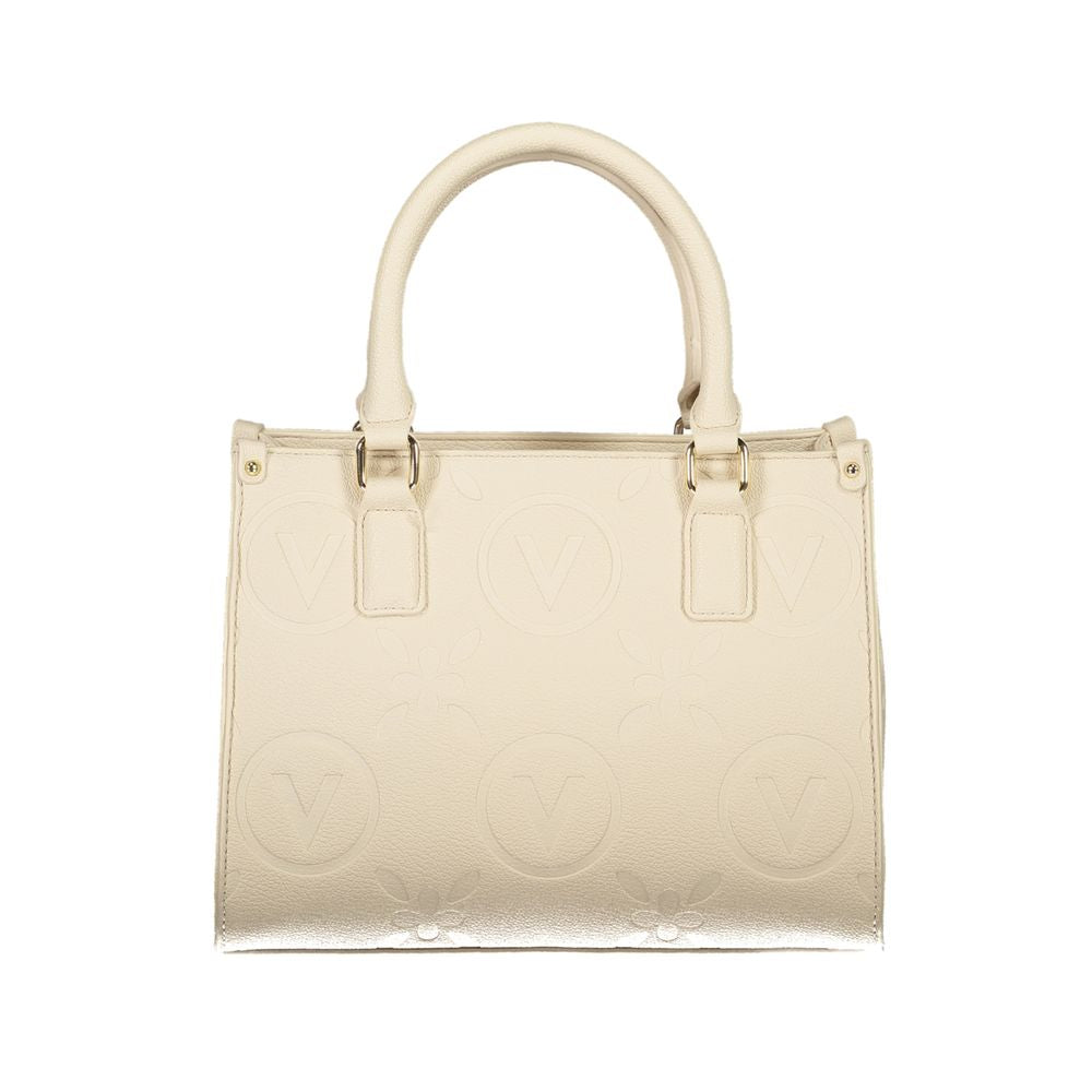 Mario Valentino Beige Polyurethane Women Handbag | Regal Royce