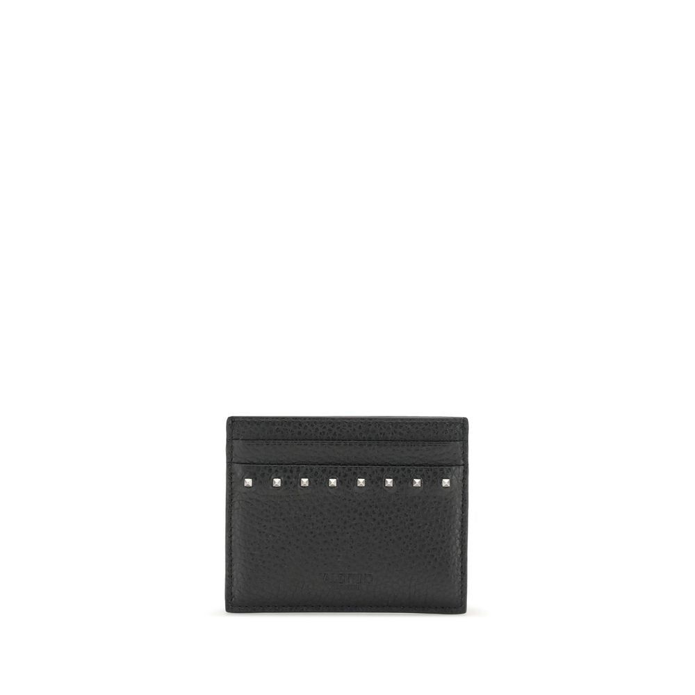 Valentino Garavani Black Calf Leather Bos Taurus Wallet | Regal Royce