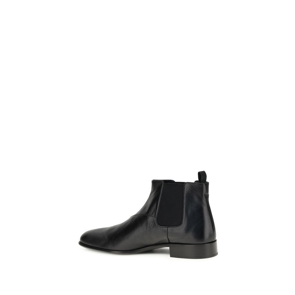 Prada Black Goatskin Ankle Boots | Regal Royce