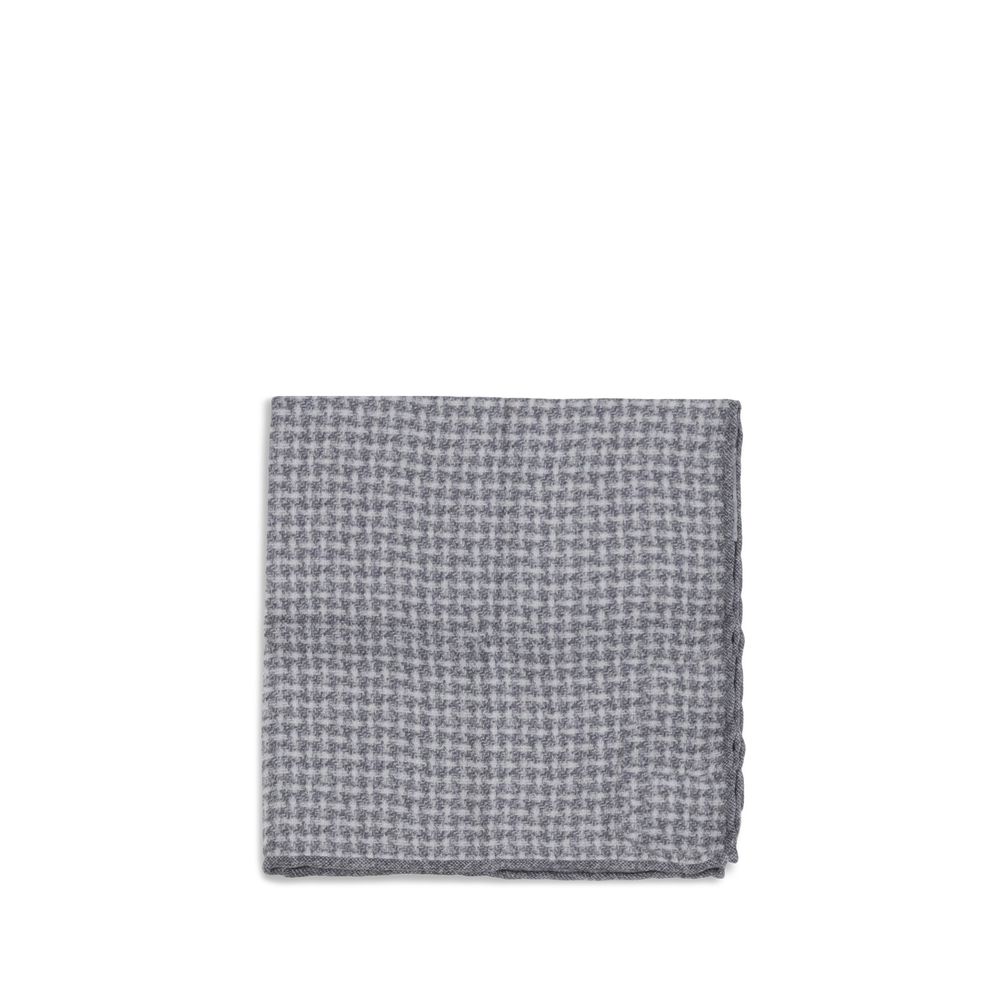 Brunello Cucinelli Gray Silk Scarf | Regal Royce