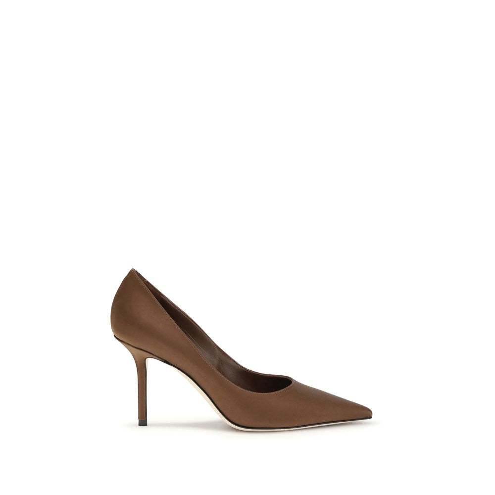 Jimmy Choo Brown Silk High Heel Pumps | Regal Royce