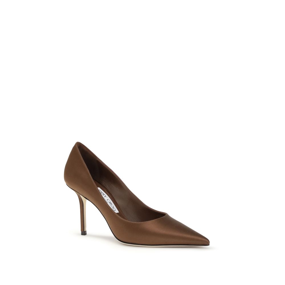 Jimmy Choo Brown Silk High Heel Pumps | Regal Royce