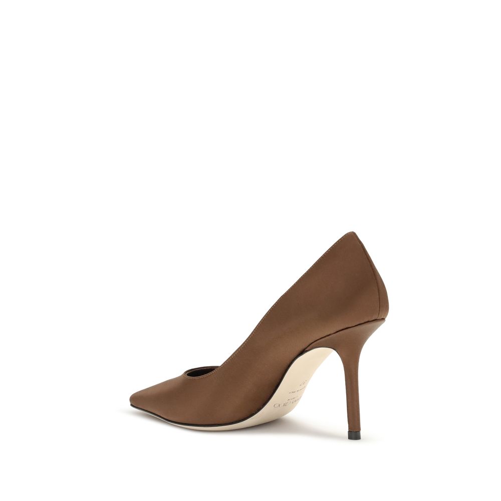 Jimmy Choo Brown Silk High Heel Pumps | Regal Royce