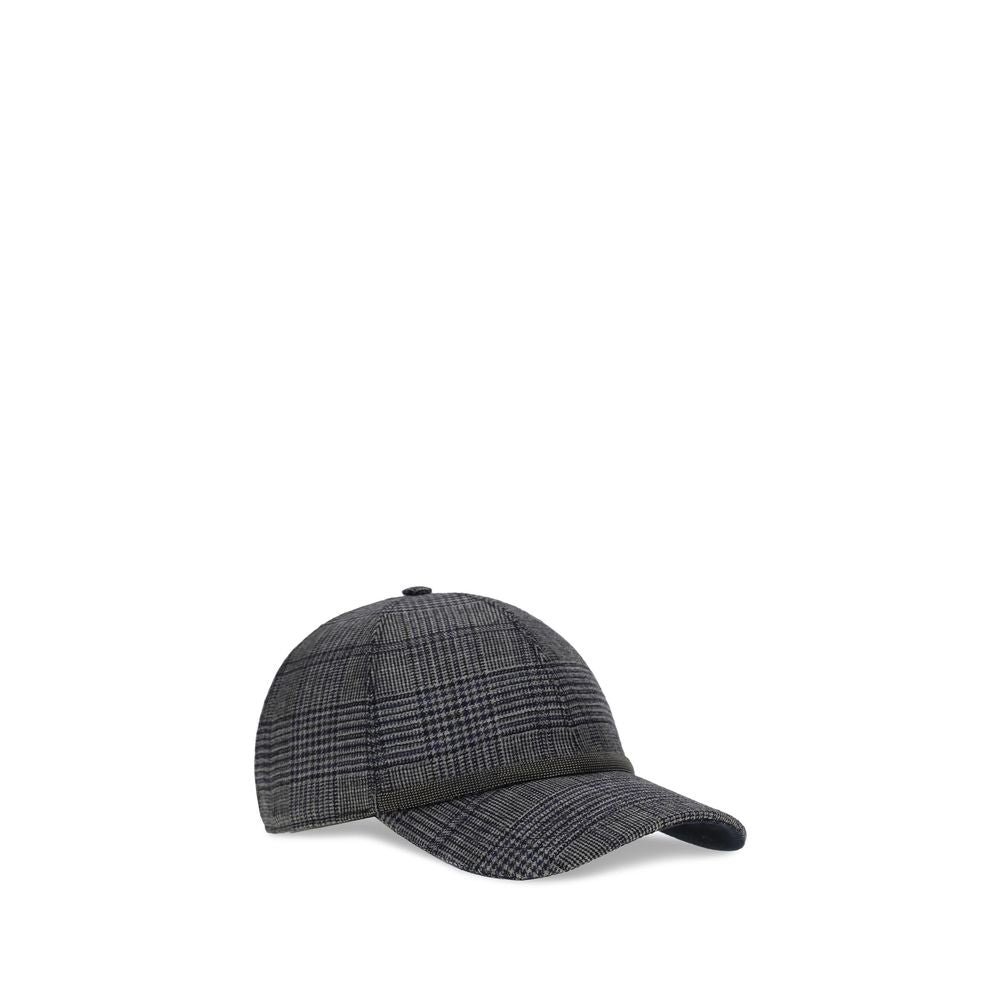 Brunello Cucinelli Gray Fleece Wool Cap (Baseball Hat) | Regal Royce