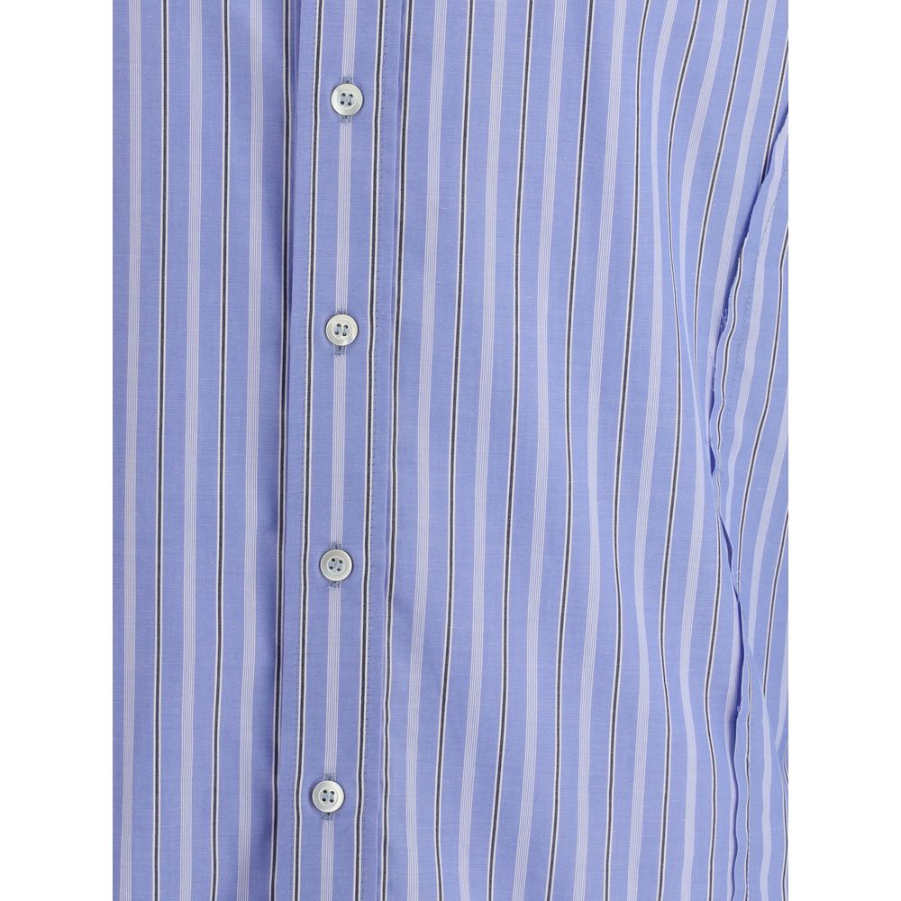 Margiela Blue Cotton Pattern Shirt | Regal Royce