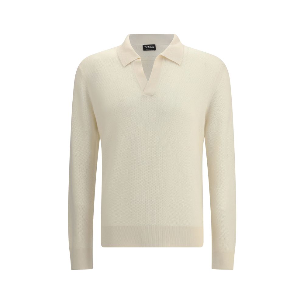 ZEGNA White Cashmere Shirt | Regal Royce