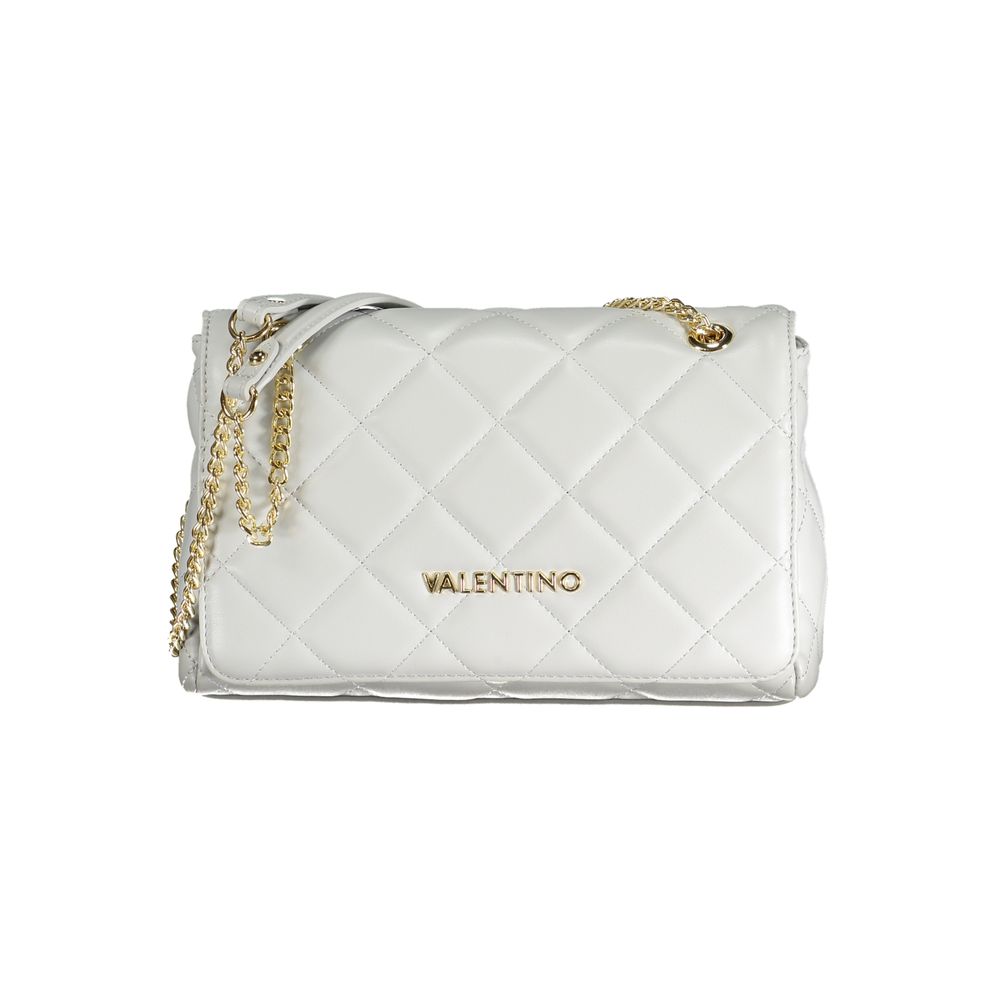 Mario Valentino Gray Polyurethane Women's Bag With Chain Shoulder Handle | Regal Royce