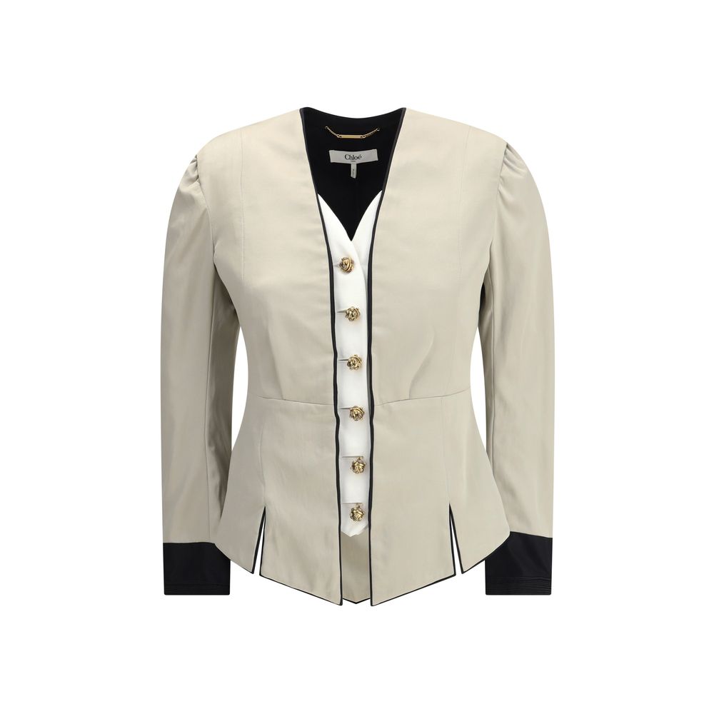 Chloé Silver Silk Coat | Regal Royce
