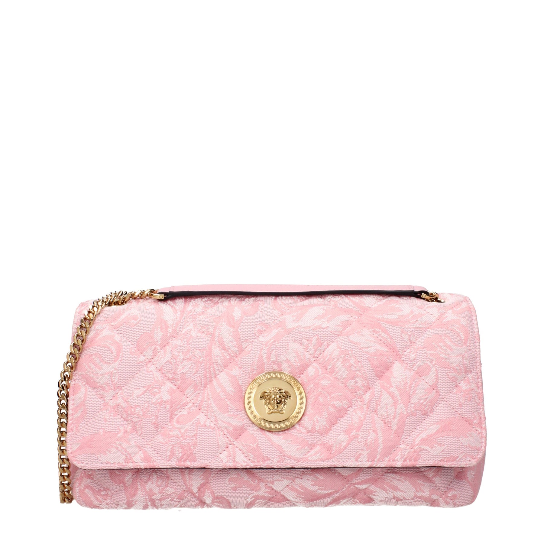 Versace Pink Fabric Shoulder Bag | Regal Royce