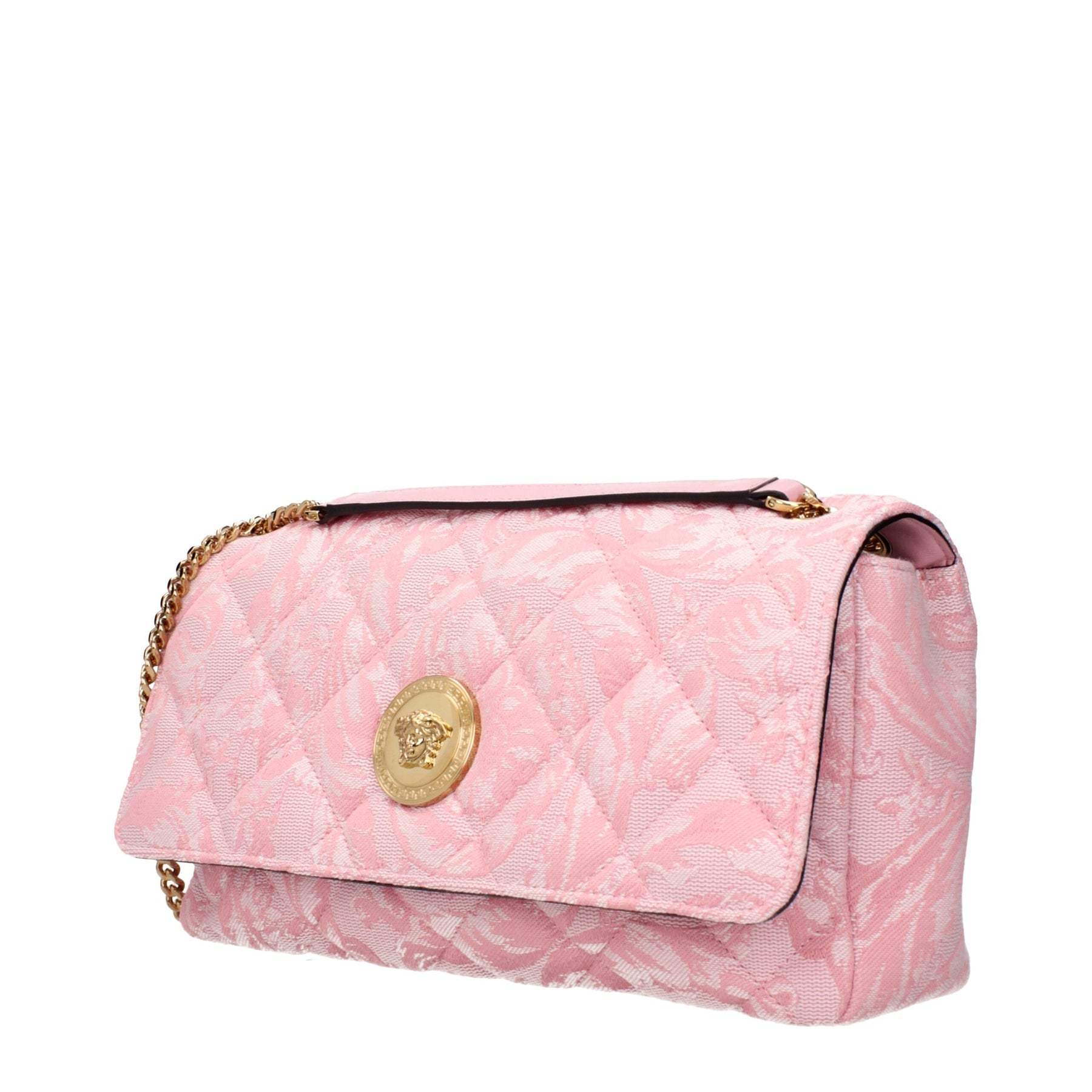 Versace Pink Fabric Shoulder Bag | Regal Royce