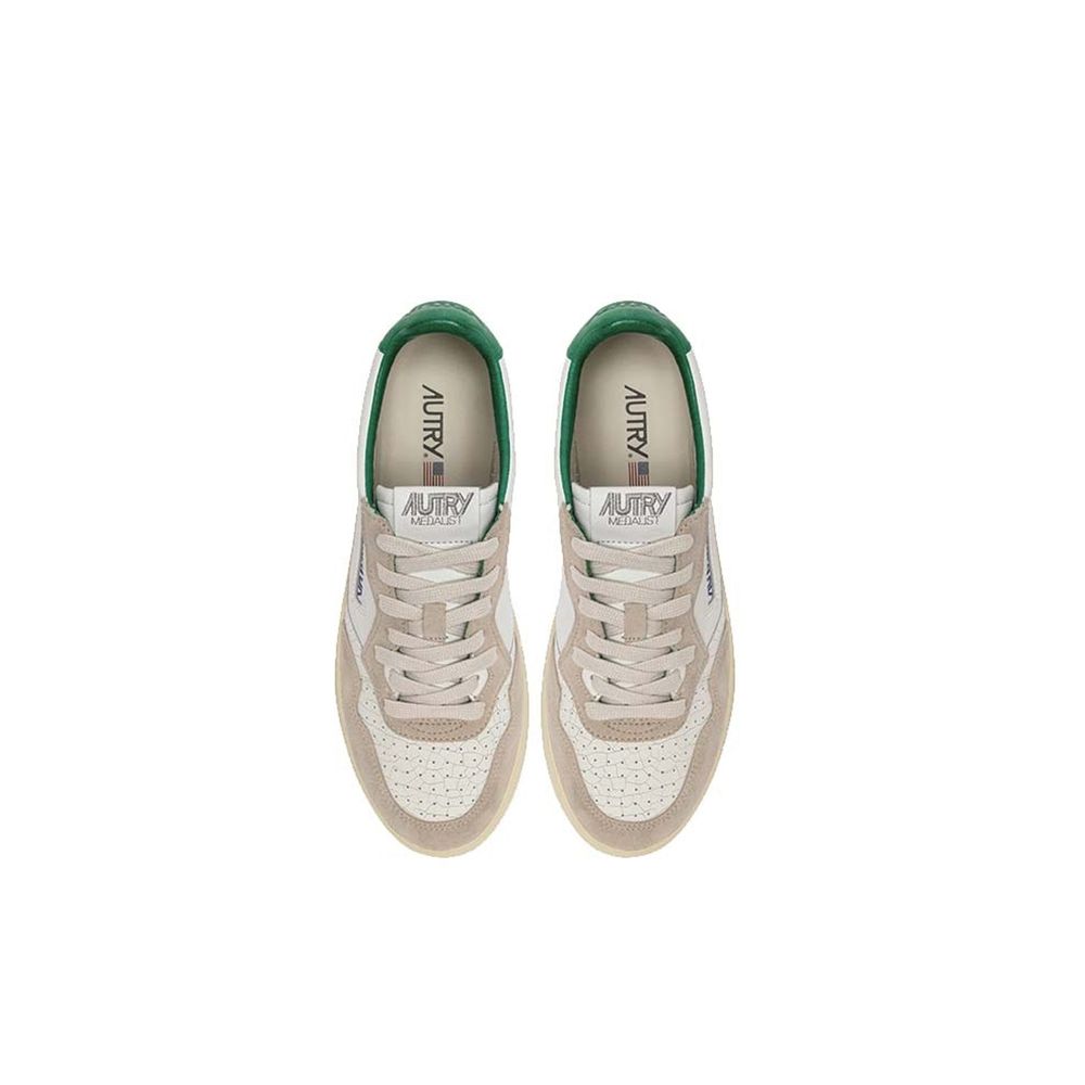 Autry White Leather Low Top Sneakers