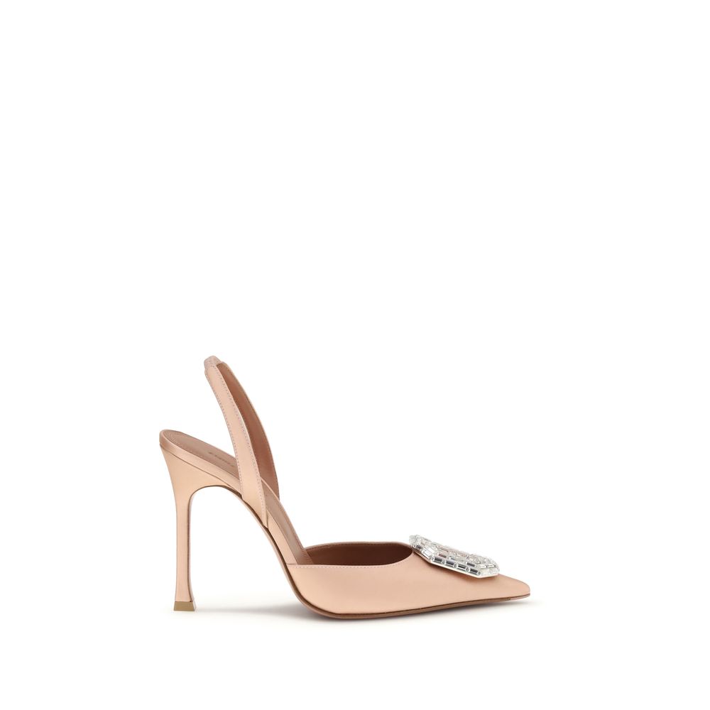 Amina Muaddi Multicolor Calf Leather Bos Taurus Pumps | Regal Royce