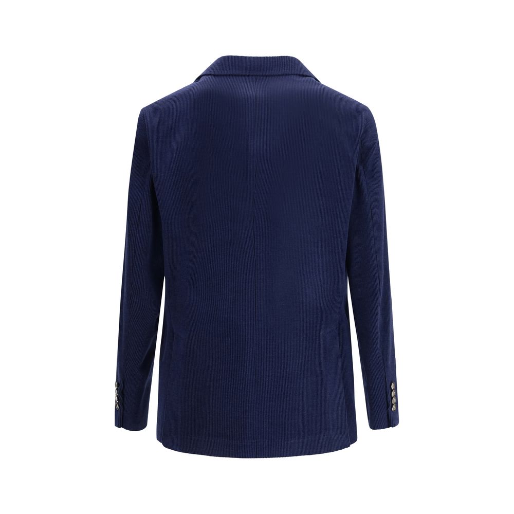 Brunello Cucinelli Blue Wool Coat | Regal Royce