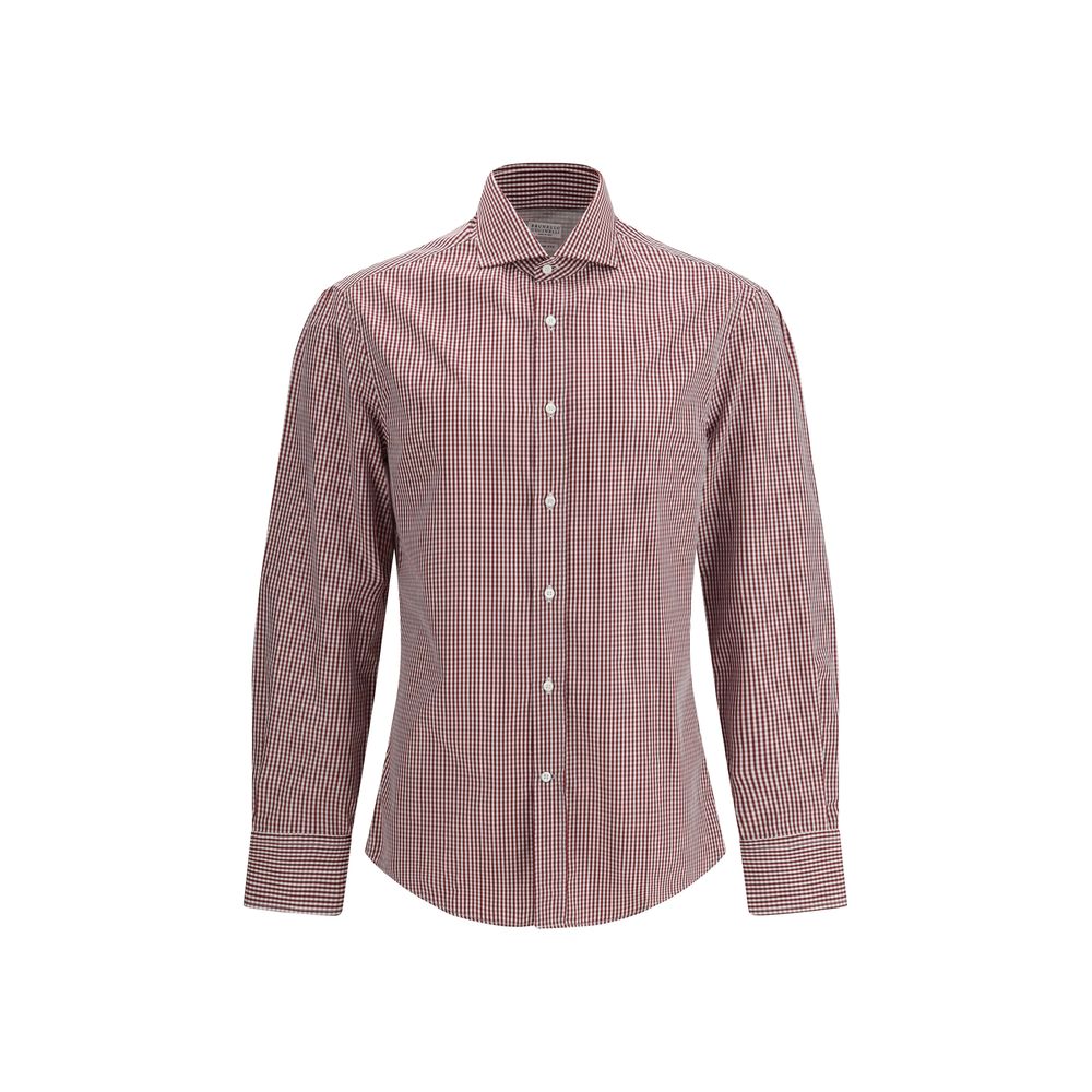 Brunello Cucinelli Multicolor Cotton Pattern Shirt | Regal Royce