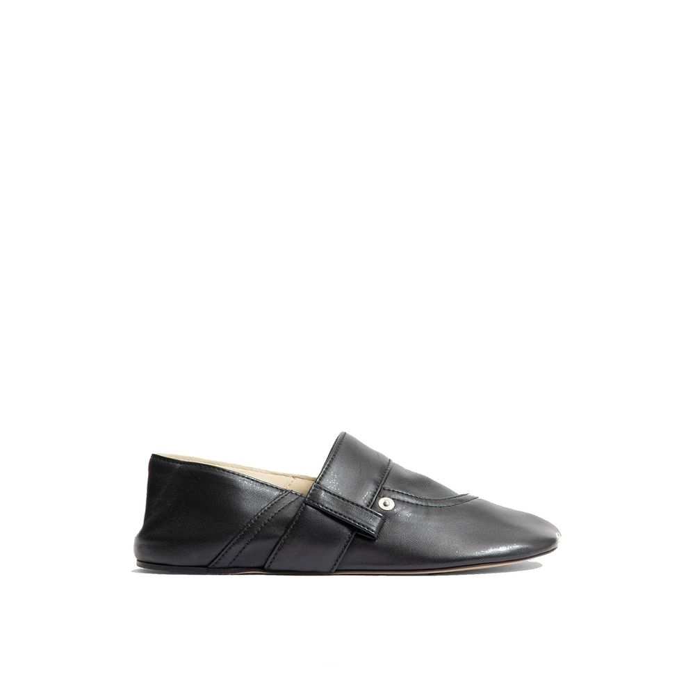Loewe Black Calfskin Slippers