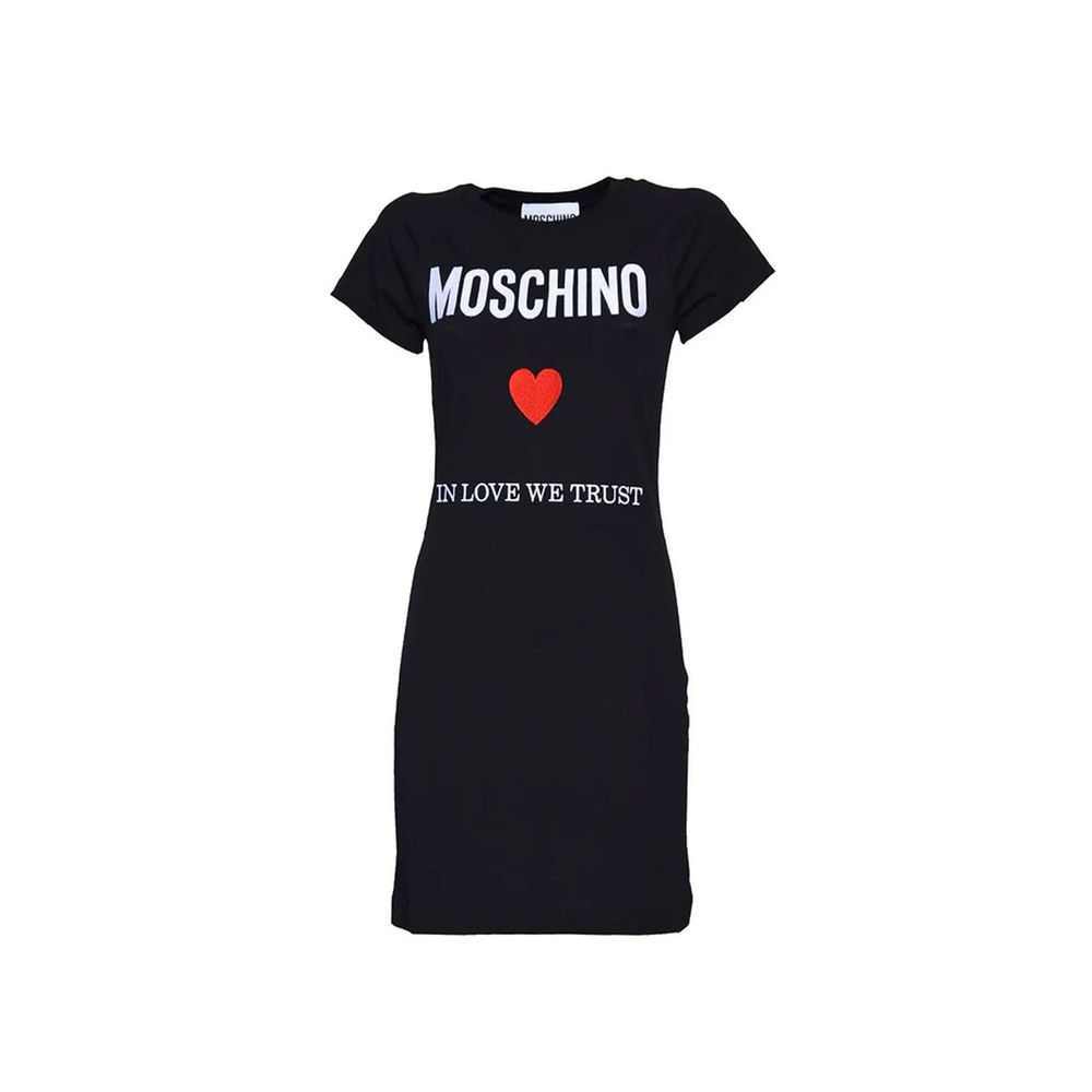 Moschino Couture Black Cotton Casual Dress