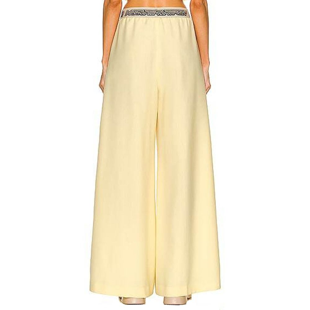 Stella McCartney Yellow Wool Casual Pants