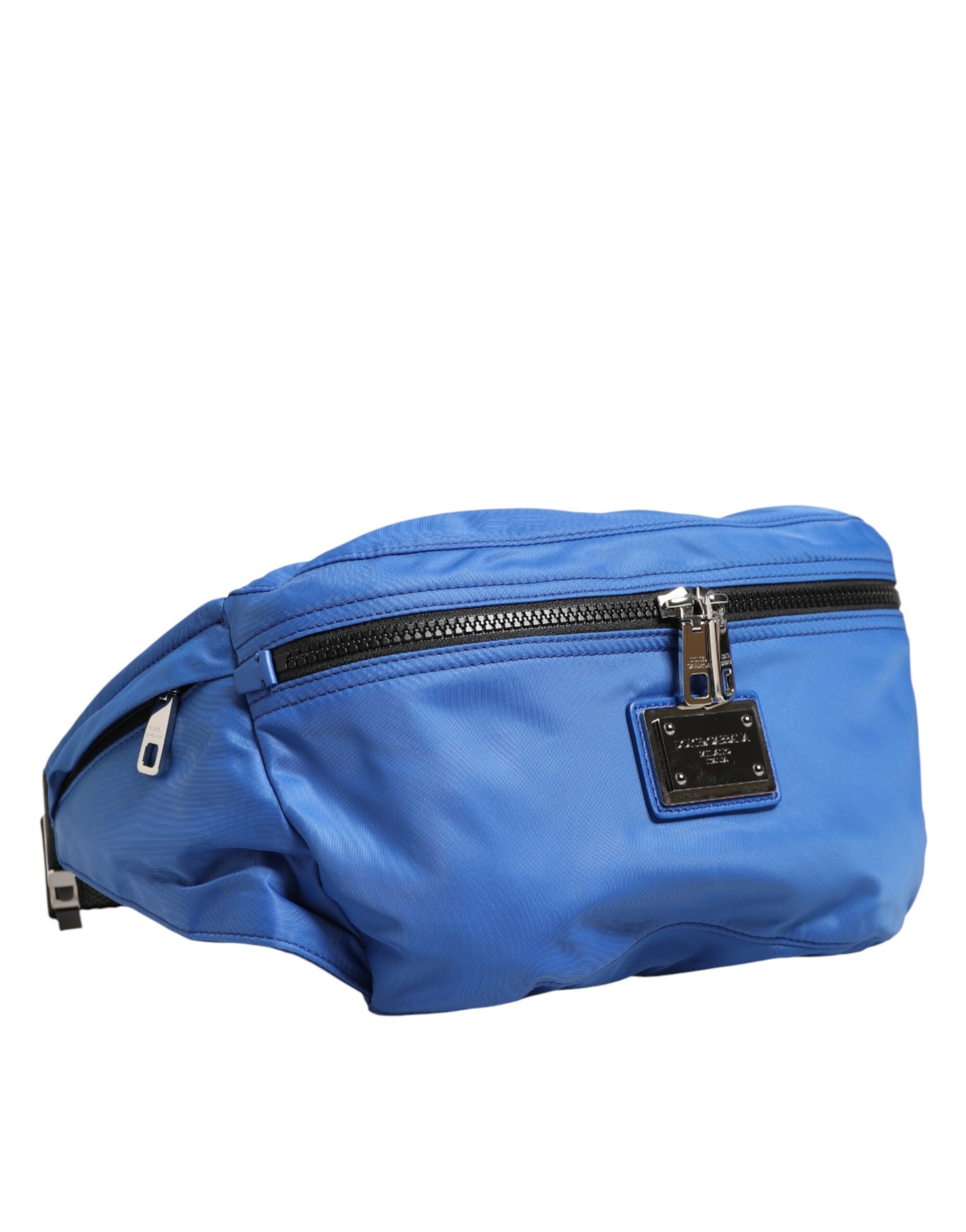 Dolce & Gabbana Blue Logo Plaque Nylon Waist Fanny Pack Men's Borse Bag | Regal Royce