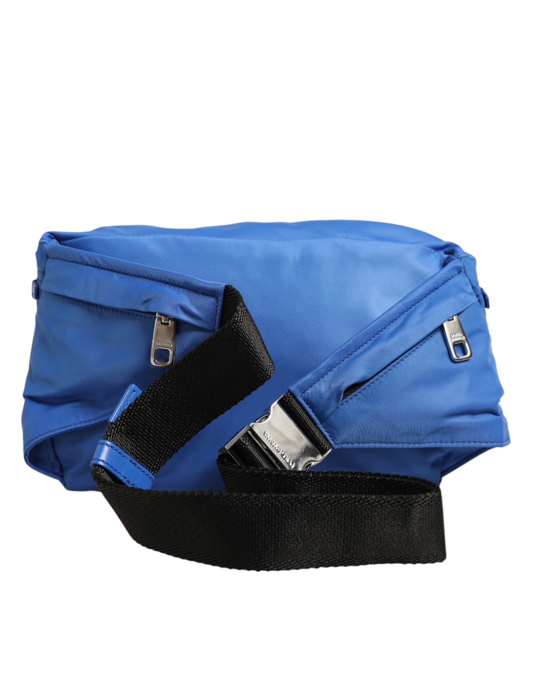 Dolce & Gabbana Blue Logo Plaque Nylon Waist Fanny Pack Men's Borse Bag | Regal Royce