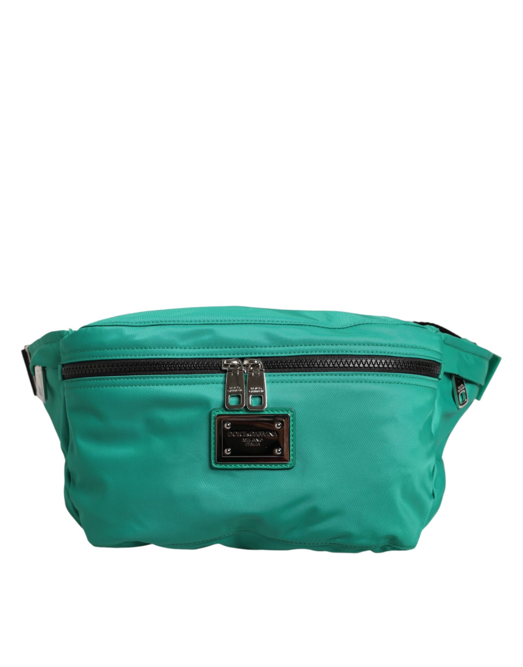 Dolce & Gabbana Green Logo Plaque Nylon Waist Fanny Pack Men's Borse Bag | Regal Royce