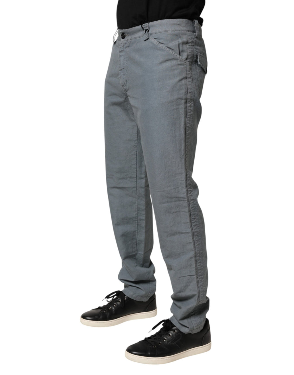 Master Coat Gray Cotton Regular Fit Men Denim Trouser Jeans