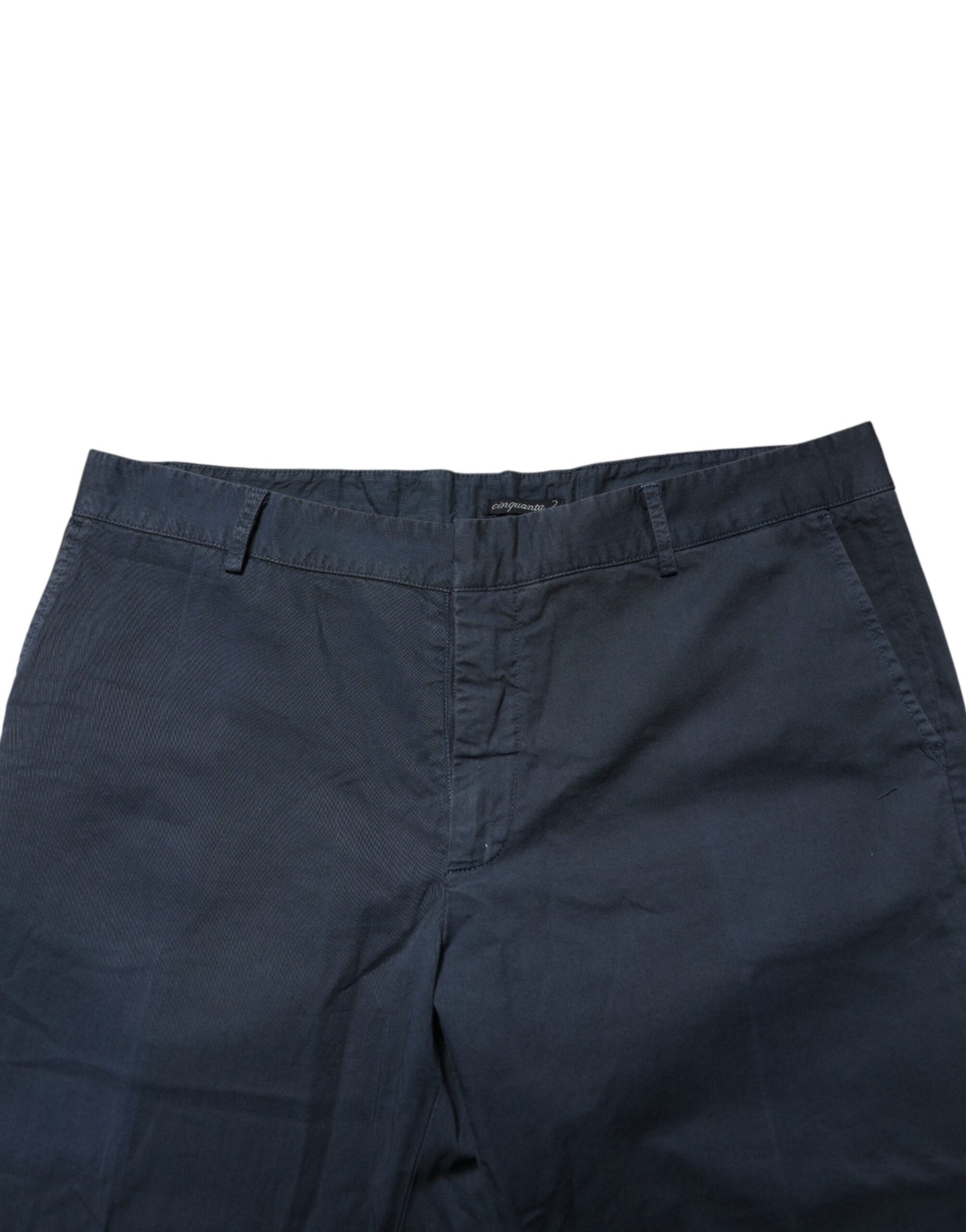 Master Coat Blue Skinny Fit Mid Waist Men Chino Trouser Pants | Regal Royce