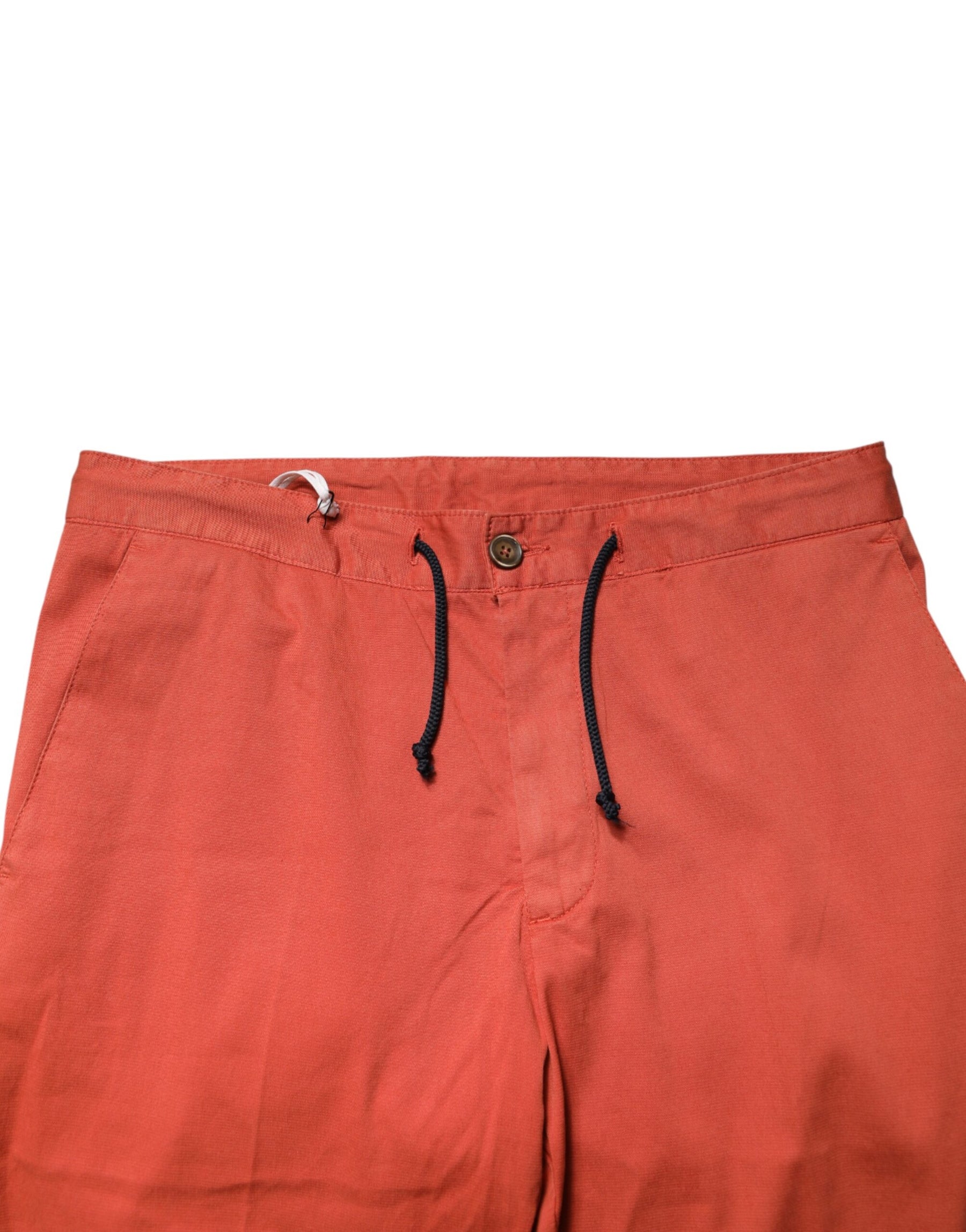 Domenico Tagliente Orange Skinny Fit Men Chino Trouser Pants | Regal Royce