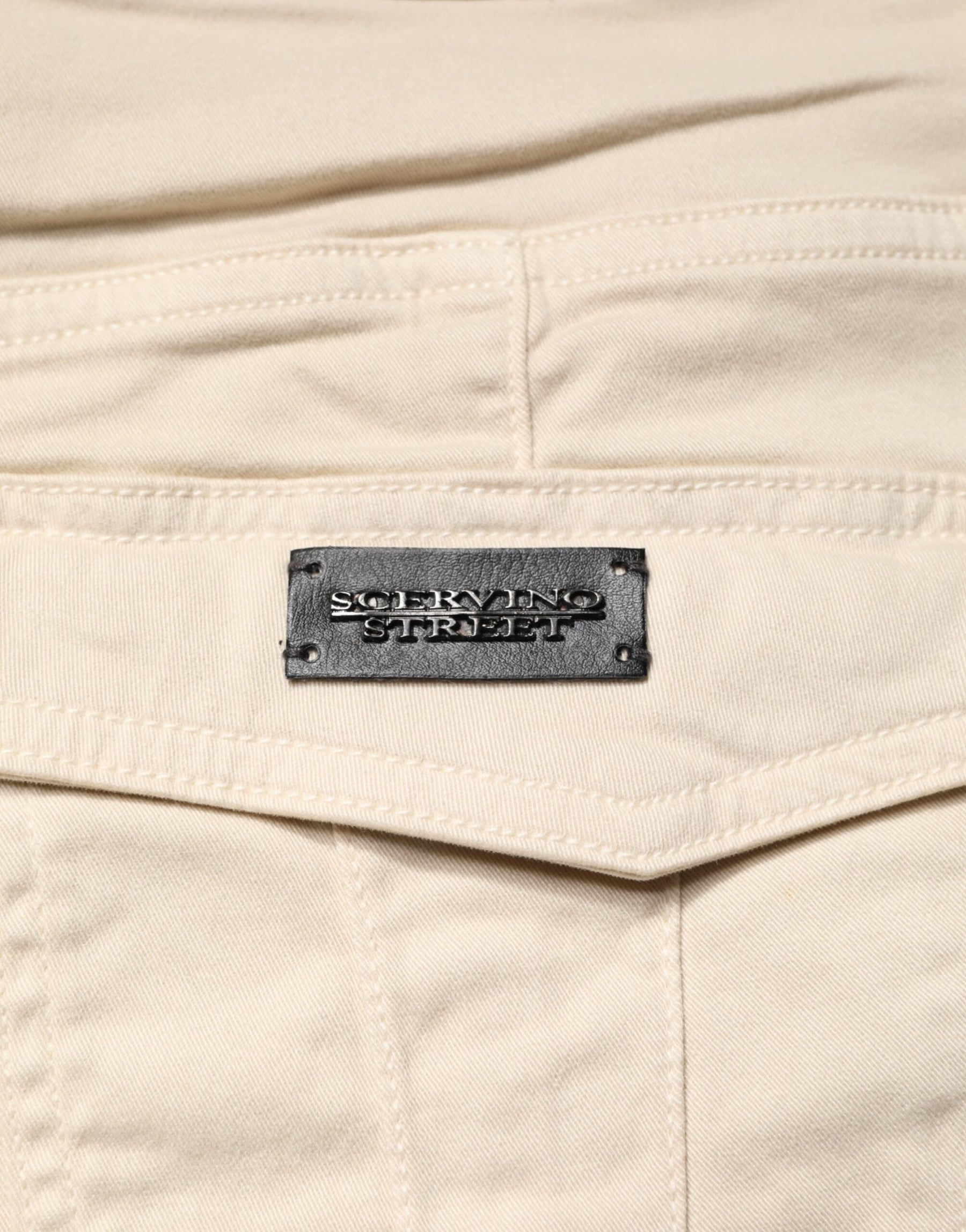 Scervino Street Beige Skinny Fit Mid Waist Men Denim Jeans | Regal Royce