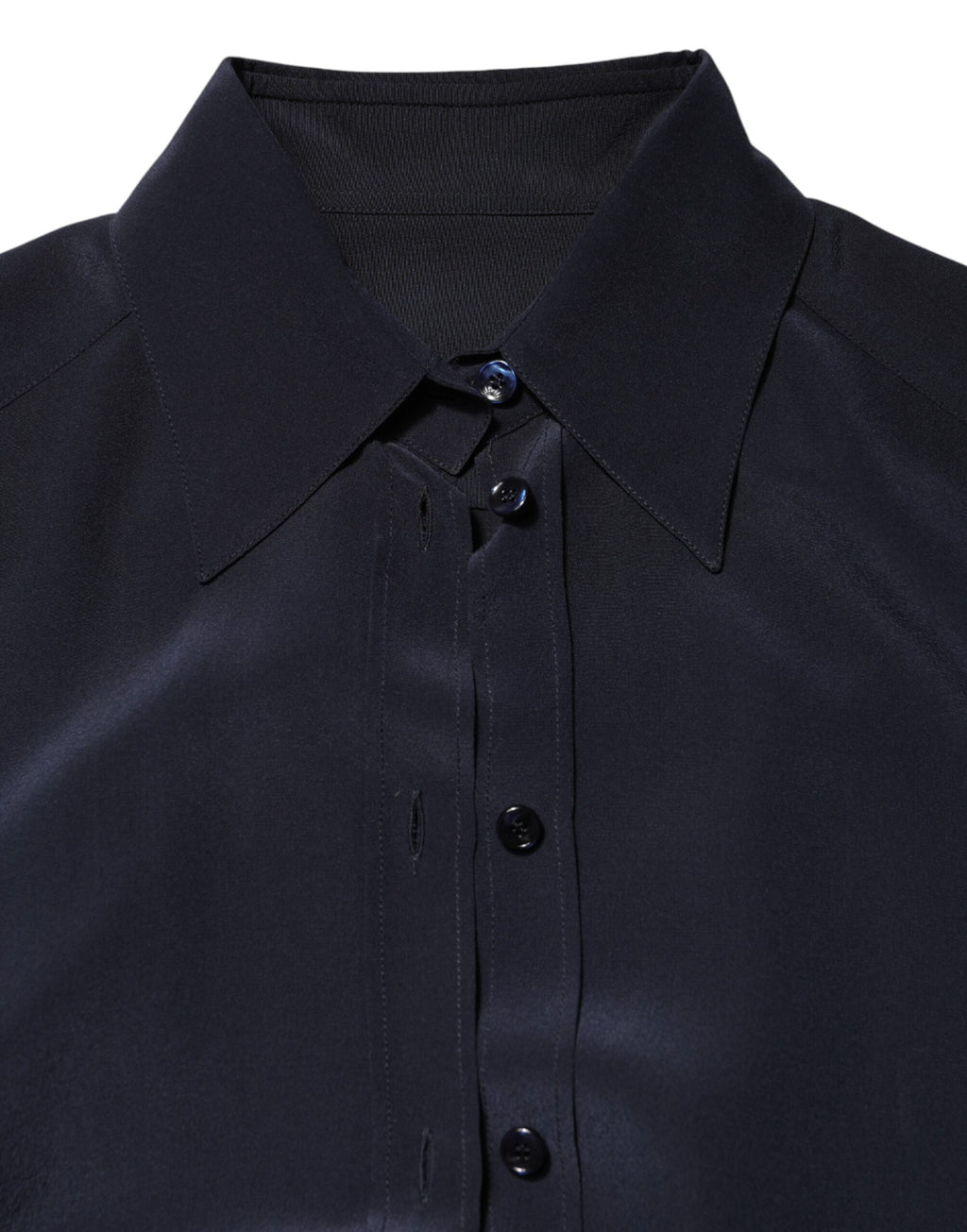 Dolce & Gabbana Blue Collared Long Sleeves Dress Shirt Top